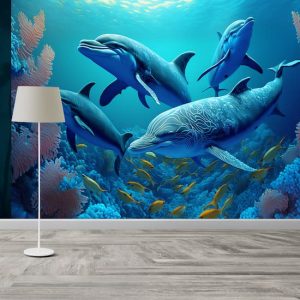 Sualtı 3D Balinalar Canlı Renkler Duvar Kağıdı Modelleri ve Fiyatları Dekoros'da. Tüm Türkiye'ye Poster Duvar Kağıdı Gönderilir.