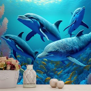 Sualtı 3D Balinalar Canlı Renkler Duvar Kağıdı Modelleri ve Fiyatları Dekoros'da. Tüm Türkiye'ye Poster Duvar Kağıdı Gönderilir.