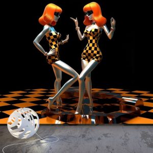 Turuncu Dansçı Kızlar Disko Duvar Kağıtları Modelleri ve Fiyatları Dekoros'da. Tüm Türkiye'ye Poster Duvar Kağıdı Gönderilir.