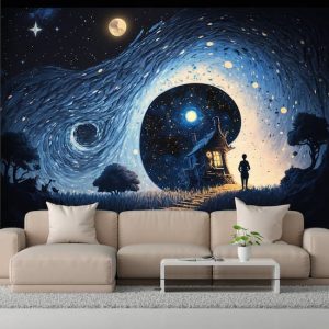 Büyülü Karanlık Ev Manzarası Duvar Kağıtları Modelleri ve Fiyatları Dekoros'da. Tüm Türkiye'ye Poster Duvar Kağıtları Gönderilir.