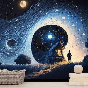 Büyülü Karanlık Ev Manzarası Duvar Kağıtları Modelleri ve Fiyatları Dekoros'da. Tüm Türkiye'ye Poster Duvar Kağıtları Gönderilir.