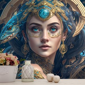 Balık Kadını Burçlar Poster Duvar Kağıdı Tek Parça YS-02148