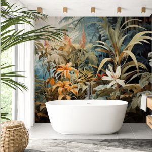 Tropikal Bitkiler Orman Manzarası Duvar Kağıdı YD-02384