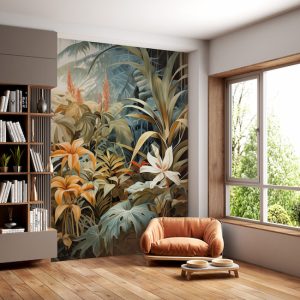 Tropikal Bitkiler Orman Manzarası Duvar Kağıdı YD-02384