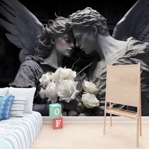 Yunan Mitolojisi Eros ve Psyche Tek Parça Duvar Kağıdı YM-02388