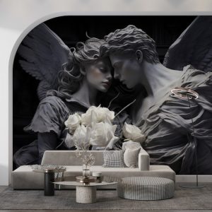 Yunan Mitolojisi Eros ve Psyche Tek Parça Duvar Kağıdı YM-02388