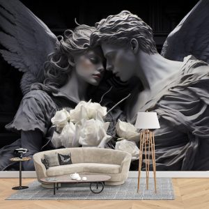 Yunan Mitolojisi Eros ve Psyche Tek Parça Duvar Kağıdı YM-02388