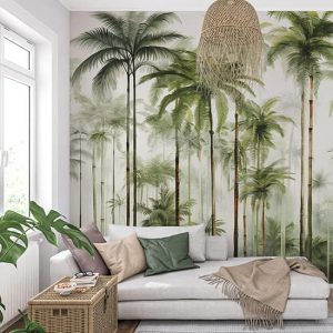Palmiye Ağaçları Duvar Kağıdı Tek Parça Poster YD-02405