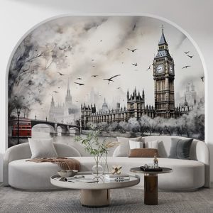 Londra Manzara Duvar Kağıdı Tek Parça YD-02411