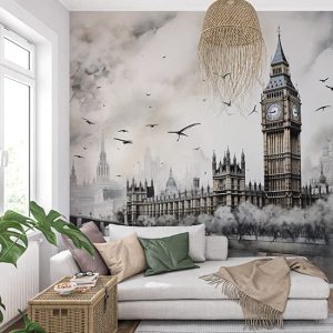 Londra Manzara Duvar Kağıdı Tek Parça YD-02411