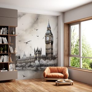 Londra Manzara Duvar Kağıdı Tek Parça YD-02411