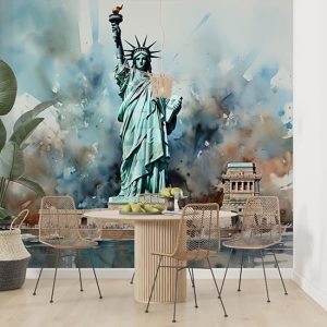 Özgürlük Heykeli Duvar Kağıdı Tek Parça YD-02415