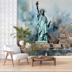 Özgürlük Heykeli Duvar Kağıdı Tek Parça YD-02415