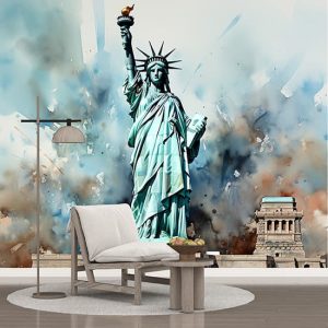 Özgürlük Heykeli Duvar Kağıdı Tek Parça YD-02415