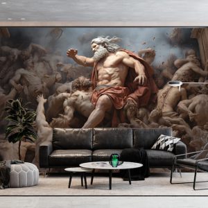 Titanların Savaşındaki Zeus Yunan Mitolojisi Duvar Kağıdı YM-02346