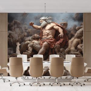 Titanların Savaşındaki Zeus Yunan Mitolojisi Duvar Kağıdı YM-02346