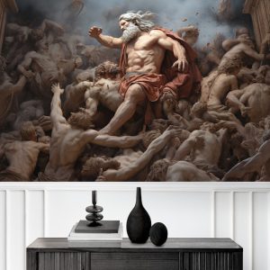 Titanların Savaşındaki Zeus Yunan Mitolojisi Duvar Kağıdı YM-02346
