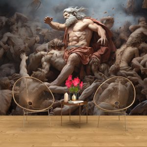 Titanların Savaşındaki Zeus Yunan Mitolojisi Duvar Kağıdı YM-02346