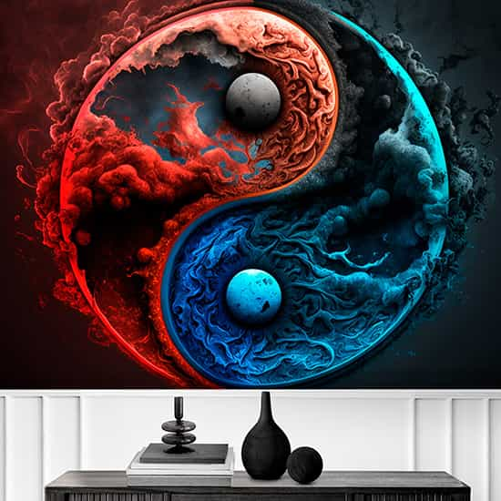 Çin Yin Yang Sembolü Duvar Kağıtları YT-00130