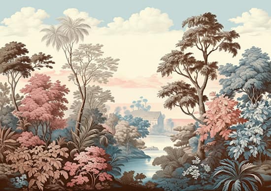 Egzotik Orman Manzara Duvar Kağıdı YD-02404