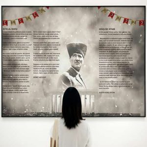 Atatürk İlkokul ve Lise Duvar Kağıdı Tek Parça DKO-5