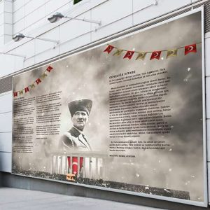 Atatürk İlkokul ve Lise Duvar Kağıdı Tek Parça DKO-5