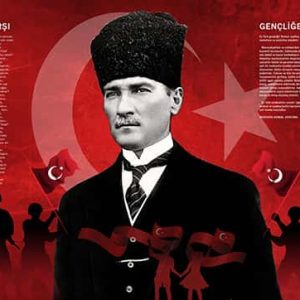 Atatürk İstiklal Marşı ve Gençliğe Hitabe Okul Duvar Kağıdı DKO-3