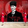 Atatürk İstiklal Marşı ve Gençliğe Hitabe Okul Duvar Kağıdı DKO-3