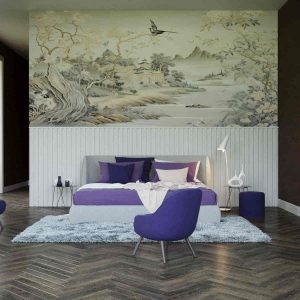 Kahverengi Otel Odası Duvar Kağıdı WLF 20401 / 1-15