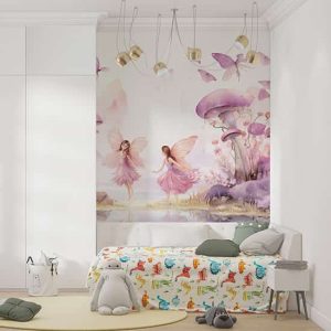 Ormandaki Periler Kız Bebek Odası Duvar Kağıdı YCO-02537