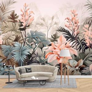 Bahar Çiçekleri Duvar Kağıdı Tek Parça ve Kolay Montaj YD-02444