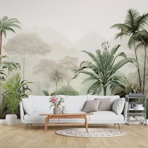 Palmiye Ağaçları Tropikal Orman Duvar Kağıdı YD-02526