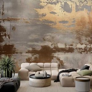 3D Sıva Görünümlü Duvar Kağıdı Tek Parça YF-02480