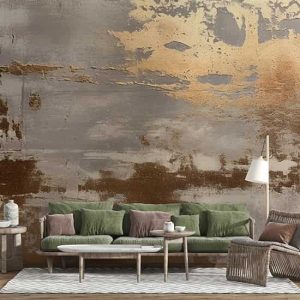 3D Sıva Görünümlü Duvar Kağıdı Tek Parça YF-02480