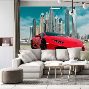 Kampanyalı Duvar Kağıdı Lamborghini Araba Çocuk Odası Poster 250x260 A0001