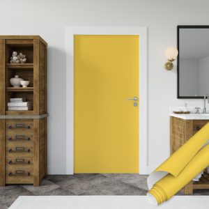 Düz Renk Dekoratif Yapışkanlı Folyo, Sarı 45 cm ve 90 cm Rulo Çeşitleri Dekoros'ta. Suya Dayanıklı Yapışkan Mobilya Kaplama Folyosu için Şimdi Tıkla.
