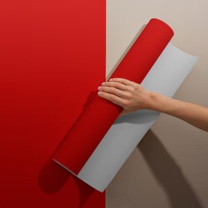 Düz Kırmızı Renk Kendinden Yapışkanlı Su ve Nem Geçirmez Folyo 45 cm ve 90 cm Rulo Çeşitleri Dekoros'ta. Isıya Dayanıklı PVC Folyolar İçin Hemen Tıkla!