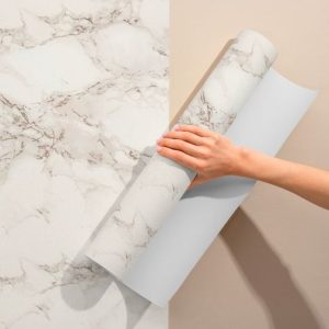 Kum Beji Mermer Desenli Yapışkanlı Folyo 45 cm ve 90 cm Rulo Çeşitleri Dekoros'ta. Son Moda Mat Folyolar, Kaliteli Ürün ve Uygun Fiyatlar Dekoros'ta!
