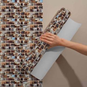 Renkli Tuğla Görünümlü Yapışkanlı Folyo 45 cm ve 90 cm PVC Rulo Çeşitleri Dekoros'ta. Taş Desen Yüzey Kaplama, Soy Yapıştır Modelleri için Hemen Tıkla!