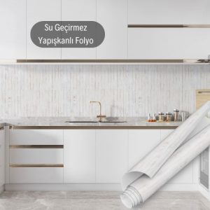 Beyaz Gri Ahşap Desenli Yapışkanlı Folyo 0136 45 cm ve 90 cm Rulo Çeşitleri Dekoros'ta. Banyo, Duvar, Masa, Tezgah ve Dolap Kaplamaya Uygun. Şimdi Tıkla!