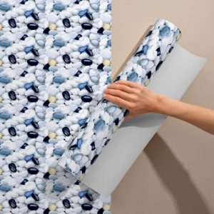 Çakıl Taşı Görünümlü Yapışkanlı Folyo 45 cm ve 90 cm PVC Rulo Çeşitleri Dekoros'ta. Su Geçirmez Banyo Duvarı, Fayans Yüzey Kaplama Folyosu, Hemen Satın Al