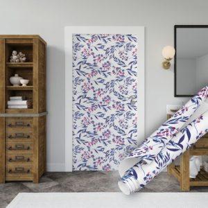 Pembe Mor Çiçekler Desenli Yapışkanlı Folyo 45 cm ve 90 cm Rulo Çeşitleri Dekoros'ta! Kendinden Yapışkanlı, Desen Takipli, Kaplama Folyolarını Şimdi İncele!