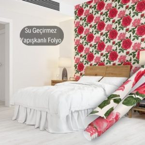Pembe Kırmızı Gül Yapışkanlı Folyo 45 cm ve 90 cm Rulo Çeşitleri Dekoros'ta! Kendinden Yapışkanlı, Desen Takipli, Kaplama Folyoları için Hemen Tıkla!