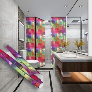 Pencere Kare Desenli Yapışkanlı Folyo 45 cm ve 90 cm Rulo Çeşitleri Dekoros'ta! Kendinden Yapışkanlı, Duşakabin, Banyo Kaplama Folyoları için Hemen Tıkla!