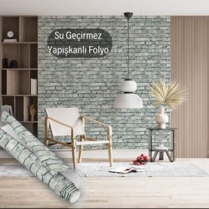 Tuğla Desen Yapışkanlı Folyo 45 cm ve 90 cm PVC Rulo Çeşitleri Dekoros'ta. Zemin ve Duvar Kaplama Folyosu Modelleri ve Fiyatları, Hemen İncele