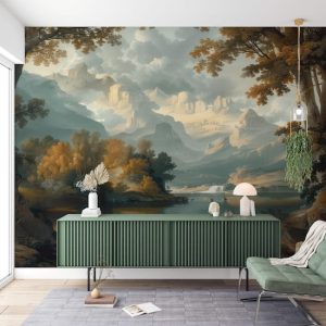 Dağ Doğa Manzaralı Duvar Kağıdı Modelleri Dekoros'da. Tutkal Hediyeli! Açık Mavi Bulutlar Duvar Kağıdı Tüm Türkiye'ye Gönderiyoruz! Hadi Dekoros'a!