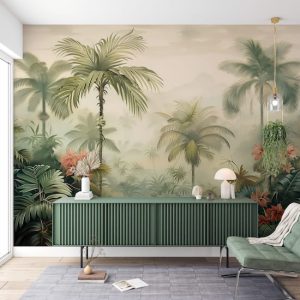 Yeşil Ağaçlar Duvar Kağıdı Modelleri Dekoros'da. Tutkal Hediyeli! Palmiye Manzaralı Duvar Kağıtları Tüm Türkiye'ye Gönderiyoruz! Hadi Dekoros'a!