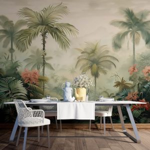 Yeşil Ağaçlar Duvar Kağıdı Modelleri Dekoros'da. Tutkal Hediyeli! Palmiye Manzaralı Duvar Kağıtları Tüm Türkiye'ye Gönderiyoruz! Hadi Dekoros'a!