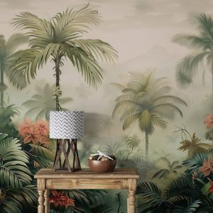 Yeşil Ağaçlar Duvar Kağıdı Modelleri Dekoros'da. Tutkal Hediyeli! Palmiye Manzaralı Duvar Kağıtları Tüm Türkiye'ye Gönderiyoruz! Hadi Dekoros'a!