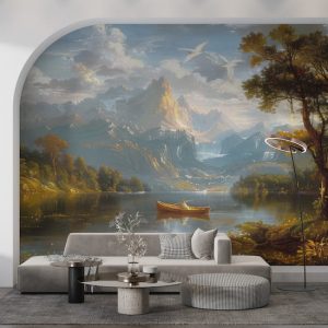 Büyüleyici Manzara Duvar Kağıdı Modelleri ve Fiyatları Dekoros'da. Tutkal Hediyeli! Kayık ve Doğa Manzarası Posteri Tüm Türkiye'ye Gönderiyoruz. Dekoros'a!